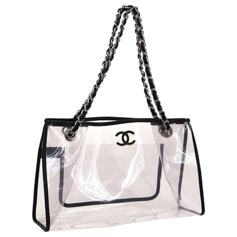 chanel bag without logo|chanel transparent tote bag.